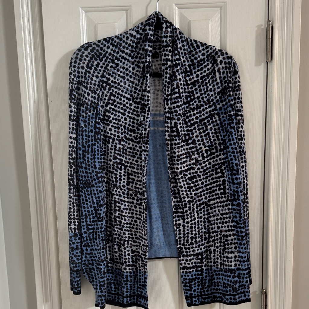 Nwot Nic & Zoe Open Draped Multicolor Cardigan